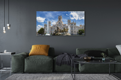 Quadro em tela Espanha Fonte Palácio Madrid