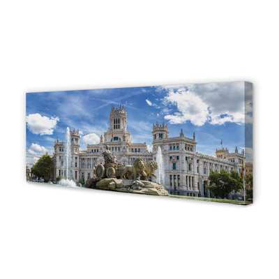 Quadro em tela Espanha Fonte Palácio Madrid