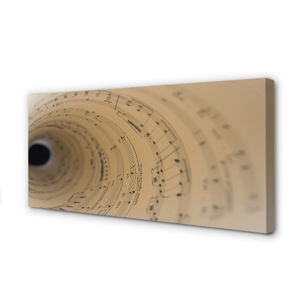 Pintura em tela Partitura