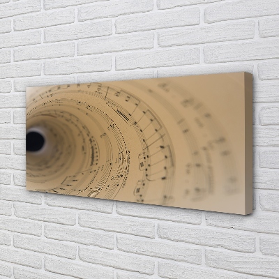 Pintura em tela Partitura