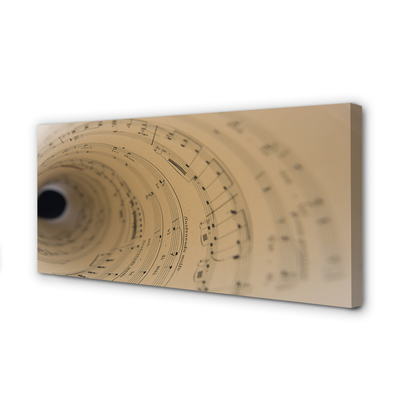 Pintura em tela Partitura