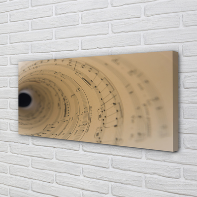 Pintura em tela Partitura