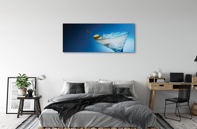 Pintura em tela Um copo de azeitonas