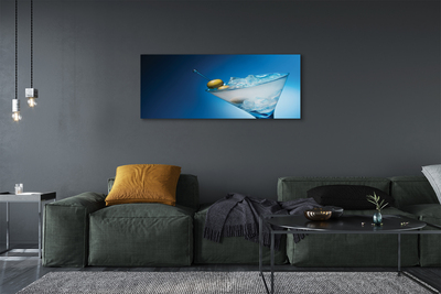 Pintura em tela Um copo de azeitonas