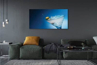 Pintura em tela Um copo de azeitonas