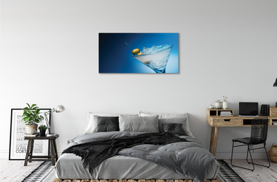 Pintura em tela Um copo de azeitonas