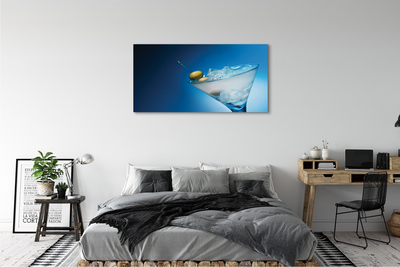 Pintura em tela Um copo de azeitonas