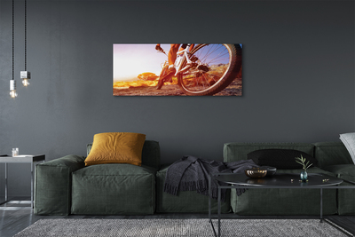 Pintura em tela Estrada de mountain bike oeste