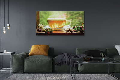 Pintura em tela Chá de ervas quente