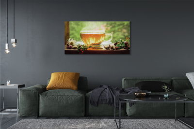 Pintura em tela Chá de ervas quente