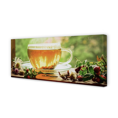 Pintura em tela Chá de ervas quente