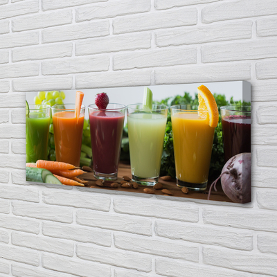Pintura em tela Coquetéis de frutas e vegetais