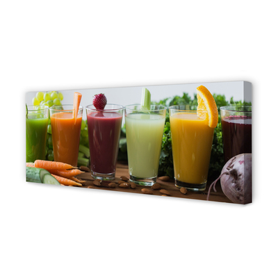Pintura em tela Coquetéis de frutas e vegetais