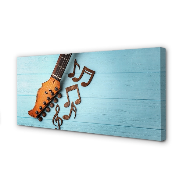 Pintura em tela Partitura para violão