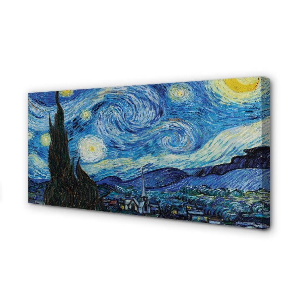Pintura em tela A Noite Estrelada - Vincent van Gogh