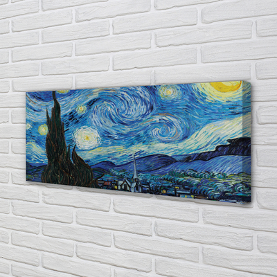 Pintura em tela A Noite Estrelada - Vincent van Gogh