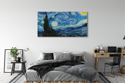 Pintura em tela A Noite Estrelada - Vincent van Gogh
