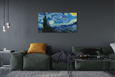 Pintura em tela A Noite Estrelada - Vincent van Gogh