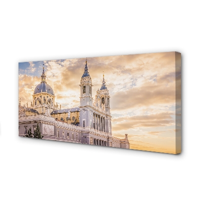 Quadro em tela Catedral da Espanha Pôr do Sol