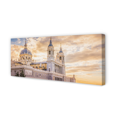 Quadro em tela Catedral da Espanha Pôr do Sol