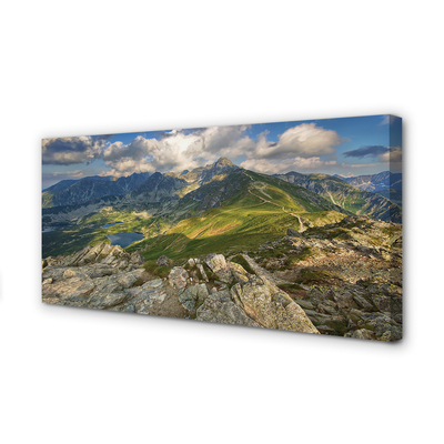 Pintura em tela Lago de montanha