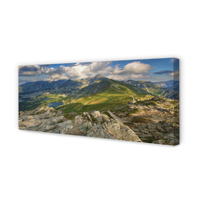 Pintura em tela Lago de montanha