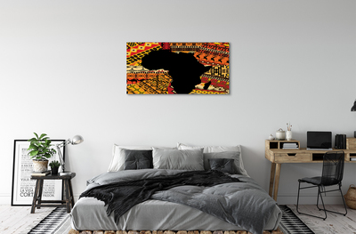 Pintura em tela Padrões de mapas