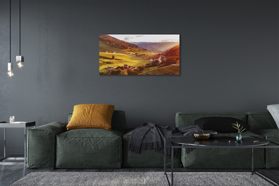 Quadro em tela Edifícios florestais do Vale da Alemanha