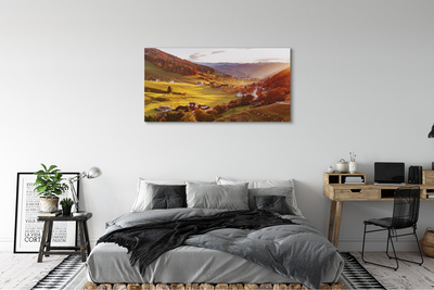 Quadro em tela Edifícios florestais do Vale da Alemanha