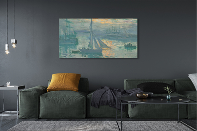 Pintura em tela Nascer do sol - Claude Monet