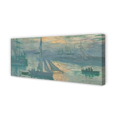Pintura em tela Nascer do sol - Claude Monet
