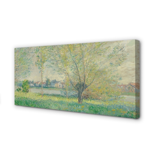 Quadro em tela Salgueiros - Claude Monet