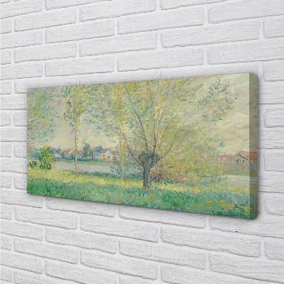 Quadro em tela Salgueiros - Claude Monet