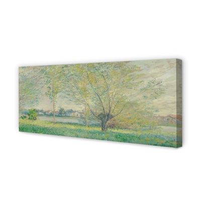 Quadro em tela Salgueiros - Claude Monet