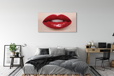 Pintura em tela Lábios vermelhos