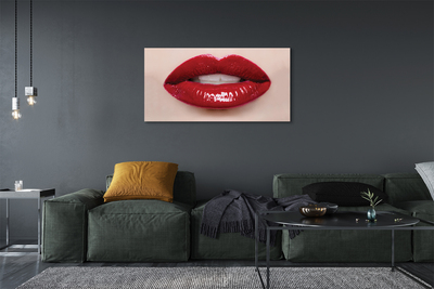 Pintura em tela Lábios vermelhos