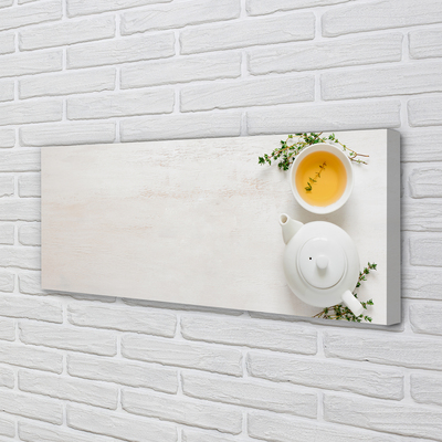 Pintura em tela Um bule de chá