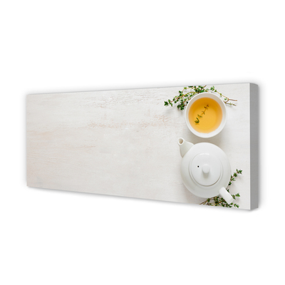 Pintura em tela Um bule de chá