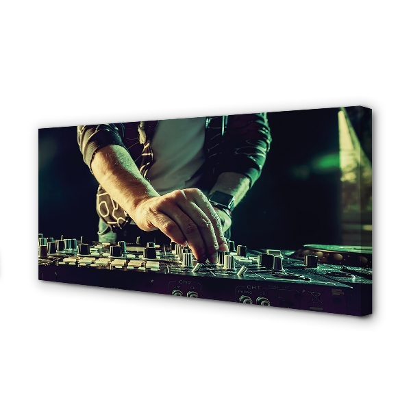 Pintura em tela Fones de ouvido para console de DJ