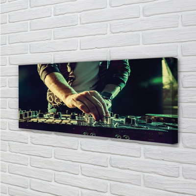 Pintura em tela Fones de ouvido para console de DJ