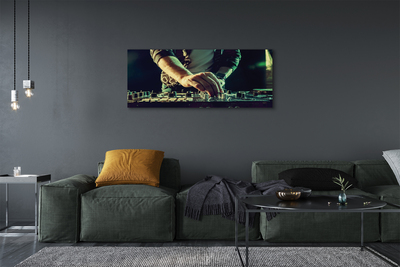 Pintura em tela Fones de ouvido para console de DJ