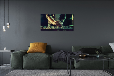 Pintura em tela Fones de ouvido para console de DJ