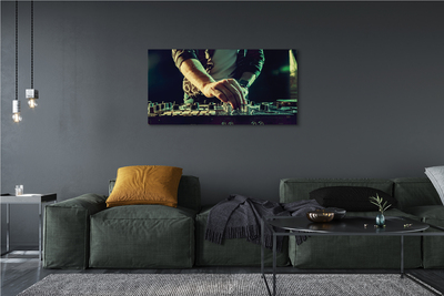 Pintura em tela Fones de ouvido para console de DJ