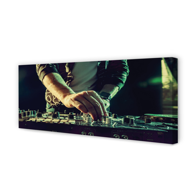 Pintura em tela Fones de ouvido para console de DJ