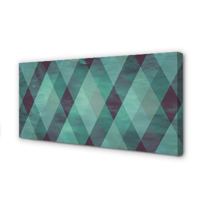 Pintura em tela Padrão de diamante geométrico