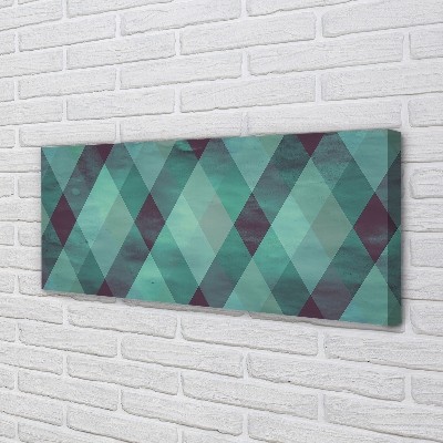 Pintura em tela Padrão de diamante geométrico