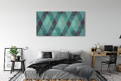 Pintura em tela Padrão de diamante geométrico