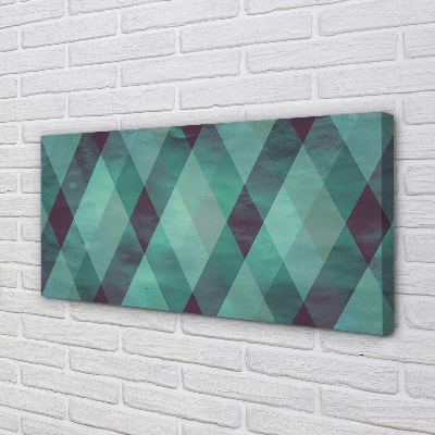 Pintura em tela Padrão de diamante geométrico