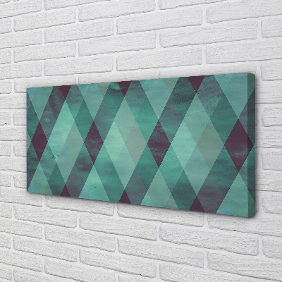 Pintura em tela Padrão de diamante geométrico