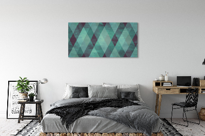 Pintura em tela Padrão de diamante geométrico